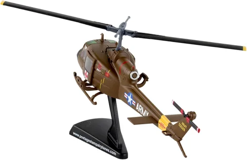 Vista 5 de Daron Worldwide Trading Sello postal UH-1 Huey MEDEVAC Vehículo del Ejército de EE. UU. (Escala 1/87)