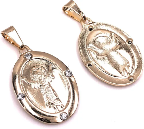 Vista 2 de Divine Child Jesus Pendant Necklace 17.5" Chain