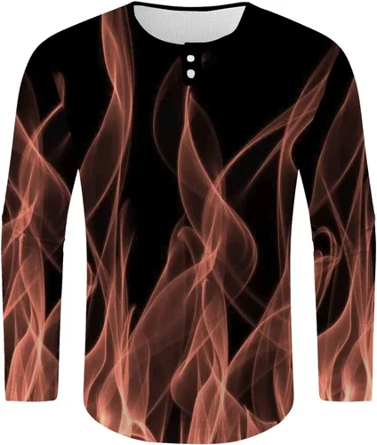Vista 4 de Sudadera con cuello redondo para hombre, suéter divertido de manga larga,camisetas deportivas ligeras