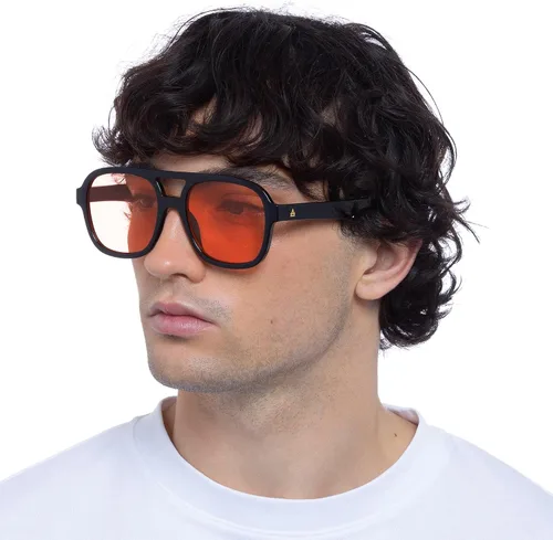Vista 7 de AIRE Whirlpool - Gafas de sol - Negro, aviador, unisex, estilo Hollywood de los años 70