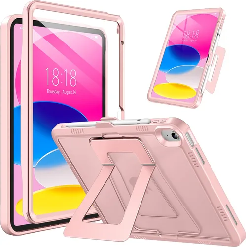 Vista 9 de DTTO Funda para iPad (A16) 11ª generación de 11 pulgadas 2025, funda para iPad de 10ª generación, soporte ajustable para vertical/paisaje, protector