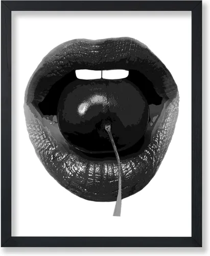 Vista 14 de Poster Master Impresión de labios dorados, póster de mordida de labio, arte moderno y minimalista, regalo bohemio para hombres y mujeres, diseño