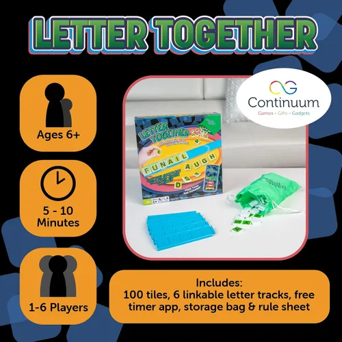 Vista 6 de Juego de cartas juntas, juega juntos para vincular las letras, juegos familiares para niños y adultos, juego cooperativo de ortografía para edades