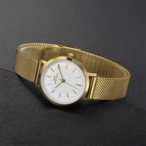 Vista 4 de Reloj de pulsera para mujer con correa de acero inoxidable de cuarzo a prueba de agua