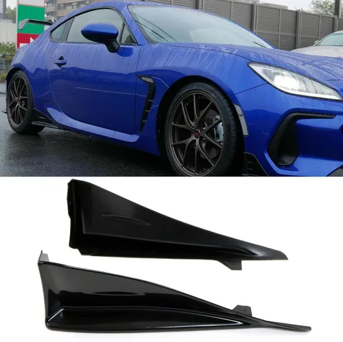 Vista 9 de FREEMOTOR802 Compatible con Subaru BRZ Coupe 2022-2025 con borde delantero de 2 puertas + protector de labios rojo EPDM + delantales traseros +
