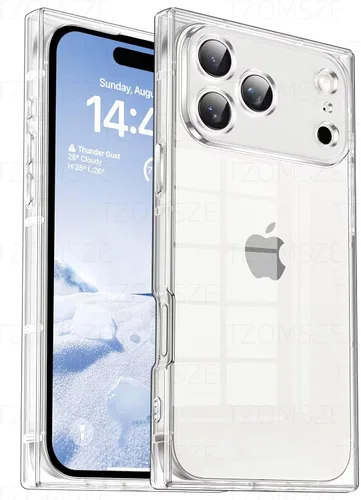 Vista 16 de Funda Tzomsze Compatible con iPhone Air Clear Funda, Protección de Cámara, Esquinas Reforzadas TPU Delgada Resistente a Golpes Funda Protectora