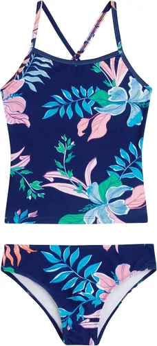 Vista 19 de Kanu Surf Niñas Melanie Beach Sport - Traje de baño tipo tankini de 2 piezas con UPF 50+ Alania Floral Aqua