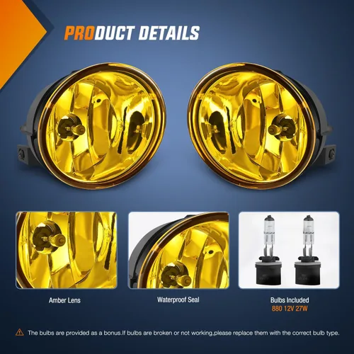 Vista 2 de Nilight Conjunto de luz antiniebla compatible con Nissan Armada 2005 2006 2007 2004 2005 2006 2007 2008 2009 2010 2011 2012 2013 2014 2015 Titan