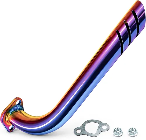 Vista 8 de JMCHstore Kit de tubería Exhuast para Coleman CT200U BT200X KT196, Predator 212 Baja MB200 Doodlebug Mini Bike, Axis M200 212CC, Hisun 196cc Monster
