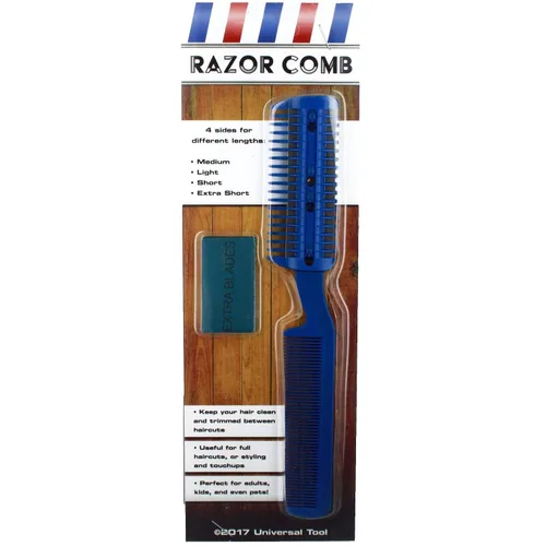 Vista 6 de Peine de afeitar universal unisex para corte y peinado de cabello fino y grueso