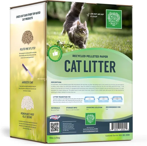 Vista 2 de Small Pet Select - Arena para gatos de papel peleteado reciclado 10lb