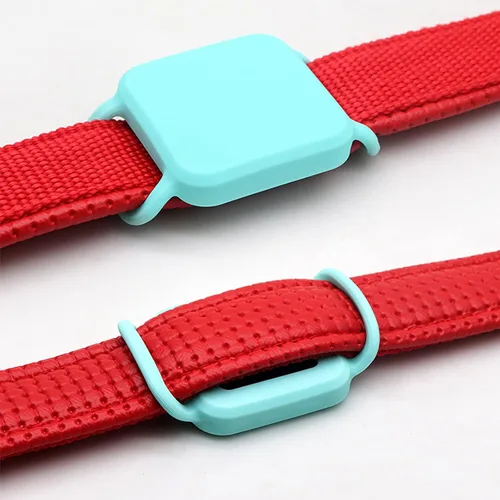 Vista 6 de Paquete de 2 fundas para mascotas para Tile Pro, soporte para buscador de artículos para Tile Pro Tracker, accesorio de silicona para collar