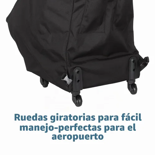 Vista 4 de Maxi-Cosi Paquete de viaje para silla de coche con ruedas, Negro