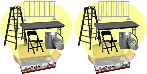 Vista 5 de Set de 5 accesorios de utilería de lucha para las figuras de acción de lucha de WWE