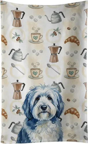 Vista 378 de Caroline's Treasures Afghan Hound - Toalla de cocina para barra de café, terciopelo frontal y lazo de algodón, lavable a máquina Sabueso afgano