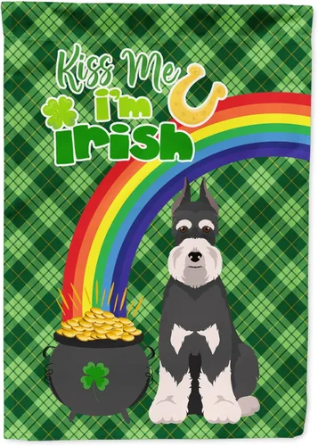 Vista 135 de Caroline's Treasures WDK4731GF - Bandera decorativa para jardín del día de San Patricio, color negro y tostado, Airedale Terrier, para jardín