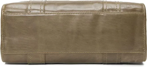 Vista 17 de Frye Melissa - Bolso de mano de piel con cremallera y correa ajustable para el hombro y asa superior