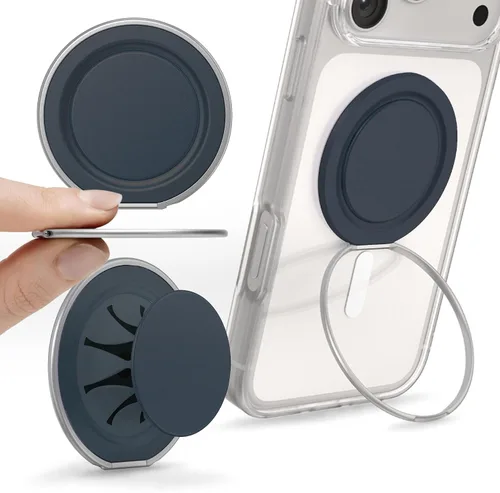 Vista 16 de PopSockets Agarre Low-Pro para MagSafe, perfil delgado, color negro