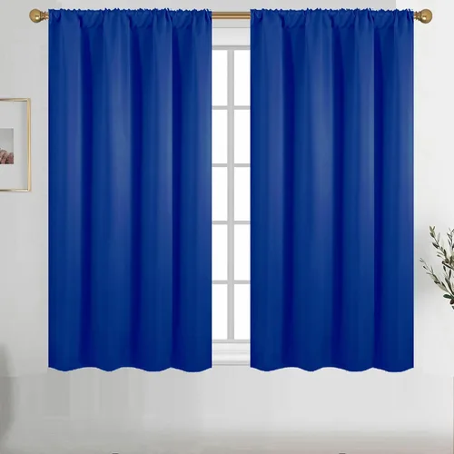 Vista 34 de Diraysid Cortinas opacas beige para dormitorio y sala de estar, cortinas con aislamiento térmico para oscurecer la habitación, 42 x 63 pulgadas, 2