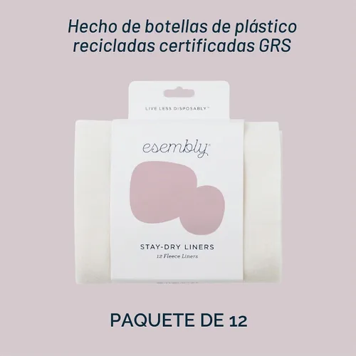 Vista 4 de Esembly Pañal de tela que se mantiene seco, absorbe la humedad, mantiene al bebé seco, evita manchas, protege el pañal, más fácil de limpiar Forro