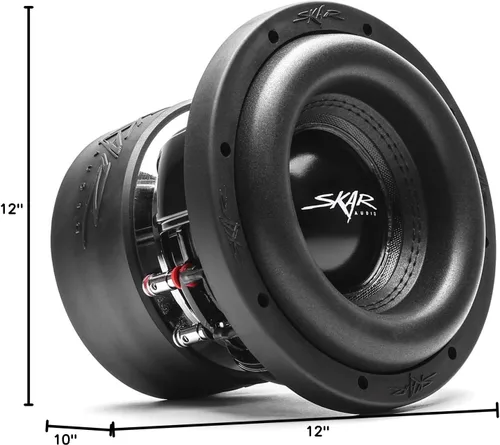 Vista 6 de Skar Audio ZVX-8 D4 - Subwoofer para automóvil de 8 pulgadas, 900 W, potencia máxima dual, 4 Ohm