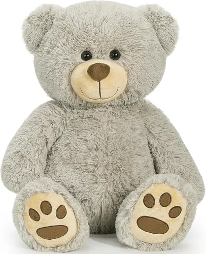 Vista 10 de LotFancy - Oso de peluche de 20.0 pulgadas, lindo oso de peluche con huellas, regalo para niños bebés pequeños en baby shower, cumpleaños Cute