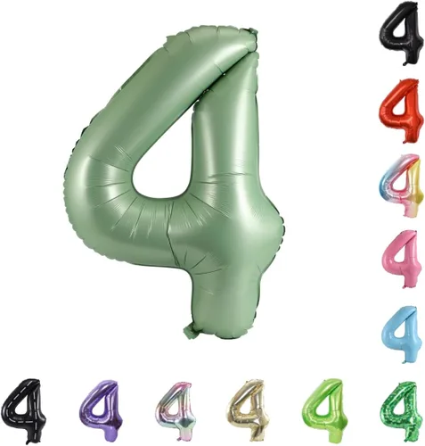 Vista 93 de Globo grande de helio con números 0-9 de 40 pulgadas para cumpleaños, bodas y fiestas (rojo, 9)