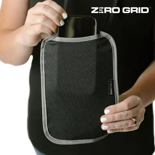 Vista 24 de Cartera para el cuello para viajes y pasaporte con bloqueo RFID, delgada y fácil de ocultar, bolsa de viaje de nailon para hombres y mujeres