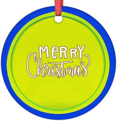 Vista 14 de Adornos de pelota de tenis para árboles de Navidad, adornos deportivos de Navidad personalizados 2022, adornos colgantes conmemorativos de Navidad