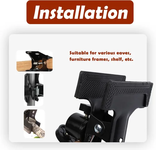 Vista 6 de Annrybor Soporte de pared de 14 tornillo mini soporte para HTC ViveValve IndexVive PRO Base Station, soporte de pared de metal universal para sensor