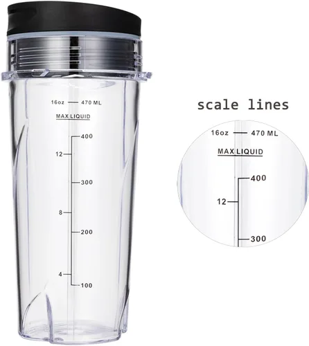 Vista 2 de Tazas de licuadora QB3001SS QB3000SS de 16OZ para licuadora personal