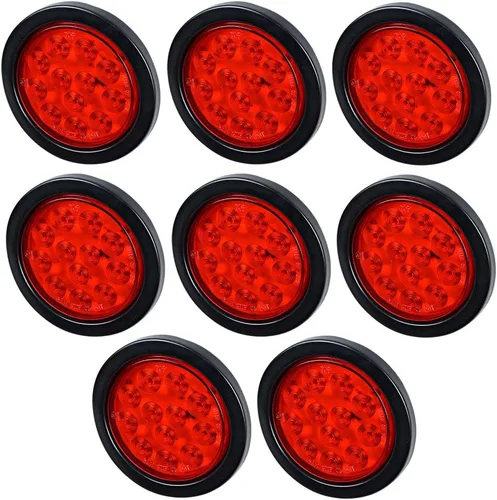 Vista 74 de Kit de tapones de cableado con cubierta de hule para luz trasera LED redonda de 4", 12 ledes, para RV, camioneta