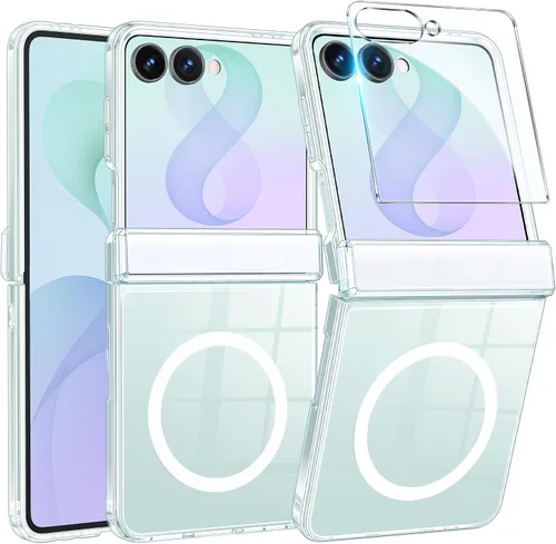 Vista 531 de FNTCASE Funda para Motorola Moto G-Stylus-5G-2025: Funda magnética translúcida mate a prueba de golpes para Moto G Stylus 2026, funda protectora