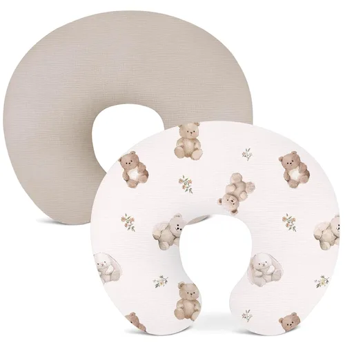 Vista 25 de 1 funda de almohada de lactancia, funda de almohada de muselina para bebé