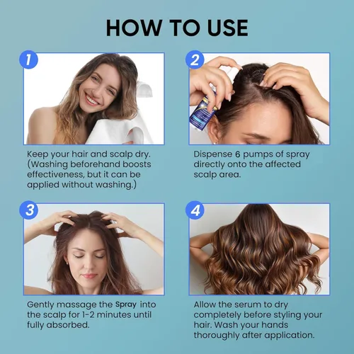 Vista 6 de 5% Minoxidil para hombres y mujeres Kit de spray para el crecimiento