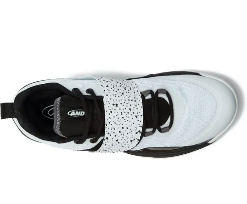 Vista 4 de AND1 Gamma 30 SS - Tenis de baloncesto para hombre interiores o exteriores calle o cancha rojo naranja y negro tallas 8 a 13