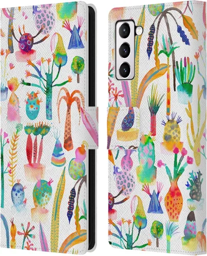 Vista 249 de Head Case Designs Officially Licensed Ninola Brushstrokes Black Summer Patterns Leather Wallet Case Compatible with Samsung Galaxy A07 4G