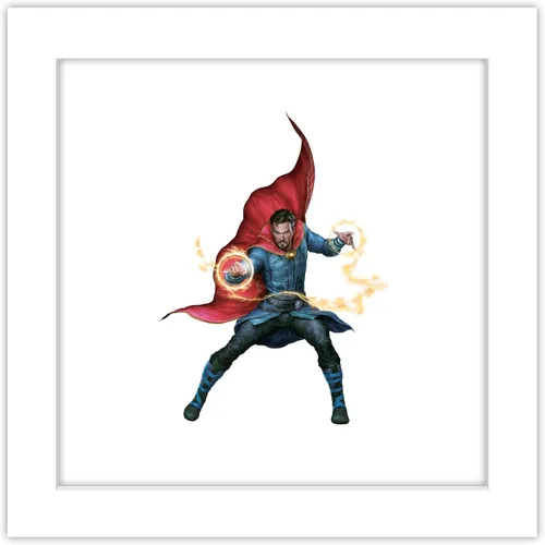 Vista 11 de Trends International Gallery Pops Marvel Comics Avengers - Póster de pared de Doctor Strange, 12 x 12 pulgadas, versión enmarcada en negro