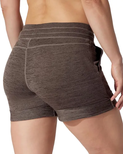 Vista 4 de 90 Degree By Reflex Shorts Suaves de Sudadera para Mujer de Cintura Alta con Cordón Ajustable para Descanso y con Bolsillos
