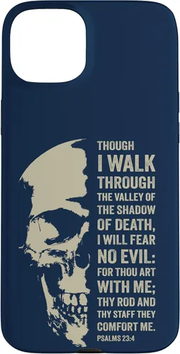 Vista 9 de Psalms 23:4 Though I Walk Through The Valley - Funda bíblica cristiana para iPhone 16