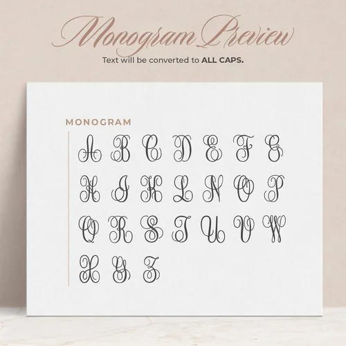 Vista 7 de Papelería personalizada para mujeres y hombres, tarjeta plegada con bordes delgados con tarjetas de notas personalizadas, iniciales de papelería