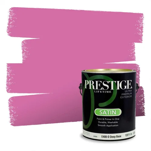 Vista 157 de Prestige Paints Pintura exterior e imprimación en uno, 1 galón, plano, coincidencia comparable de Valspar* Amber Rose*