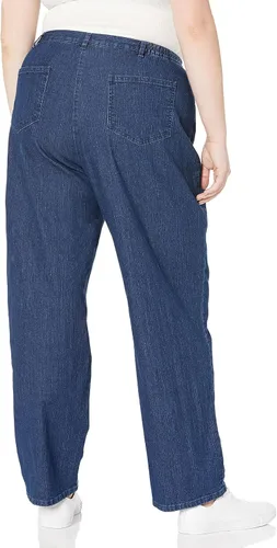 Vista 2 de Ruby Rd. Pantalones de mezclilla clásicos con parte delantera plana para mujer