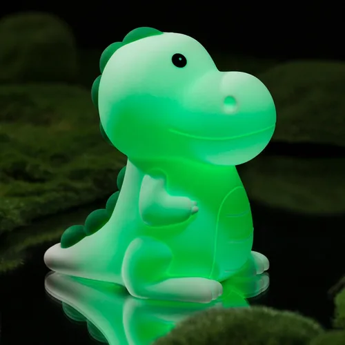 Vista 10 de Luz nocturna para niños, lámpara de rana con bonitas calcomanías de rana, lámpara de noche para dormitorio, luz nocturna para bebé, niña, niño