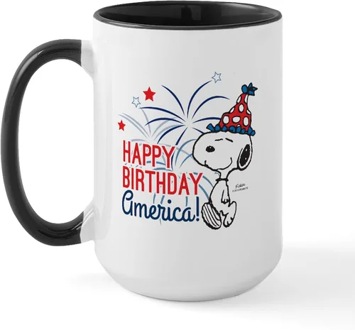 Vista 130 de CafePress SNOOPY Joe Cool - Taza de café de cerámica (15.0 fl oz)