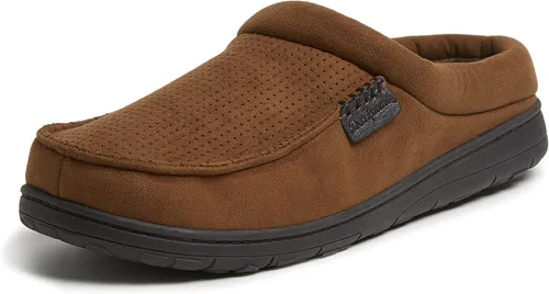 Vista 8 de Dearfoams Zapatilla de casa tipo zueco para hombre Brendan de espuma viscoelástica transpirable para interiores y exteriores con anchos amplios