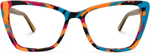 Vista 7 de VOOGLAM Gafas rectangulares con bloqueo de luz azul para mujer, anti fatiga ocular UV Sánchez