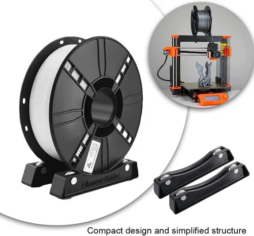 Vista 4 de Soporte de filamento para impresora 3D, soporte ajustable para carrete de impresora 3D, soportes duraderos para materiales de impresión 3D, 2