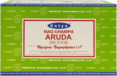 Vista 3 de Aruda - Varillas de incienso y soporte para varillas de incienso, paquete Insence Insense Satya Incense