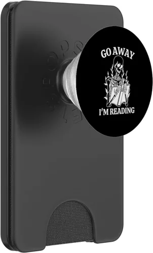 Vista 7 de Go Away I'm Reading, libro de esqueleto PopSockets intercambiable PopGrip